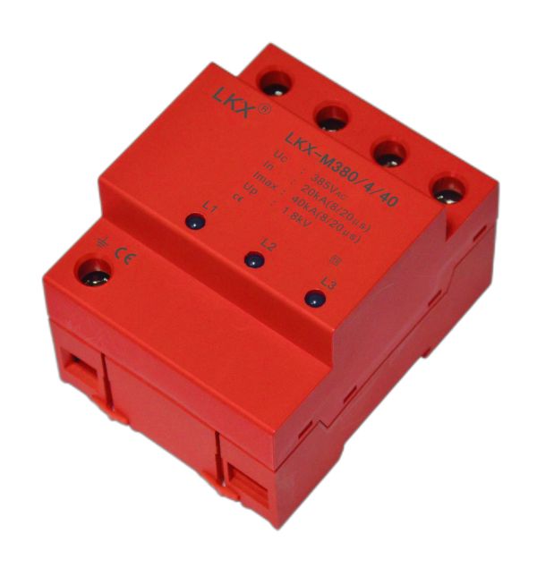 三相電源防雷模塊（18mm、帶燈）（LKX-M385）(10KA\20KA\40KA60KA\80KA\100KA\120KA...)